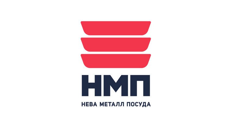 Логотип Нева металл посуда; НМП