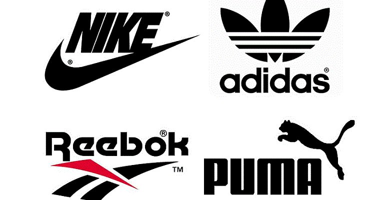 Логотип Puma; Adidas; Nike